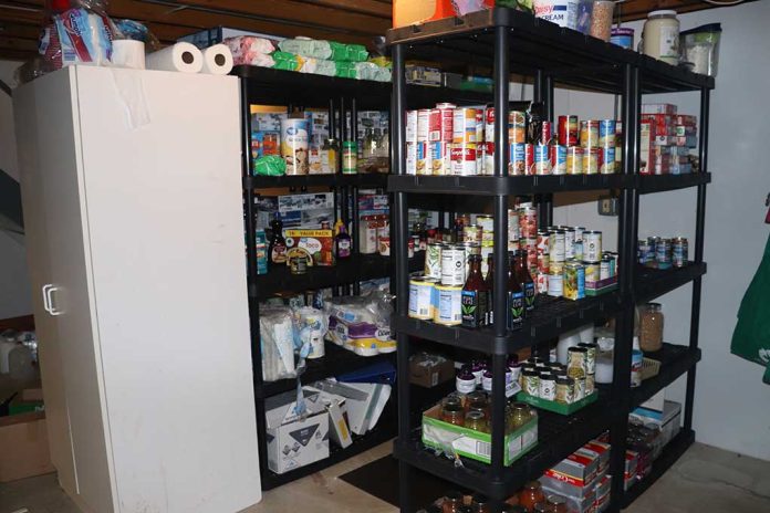 Stocked Pantry With Food