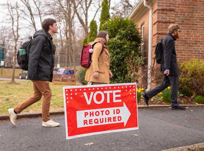 A Sign Saying Vote Photo ID Required