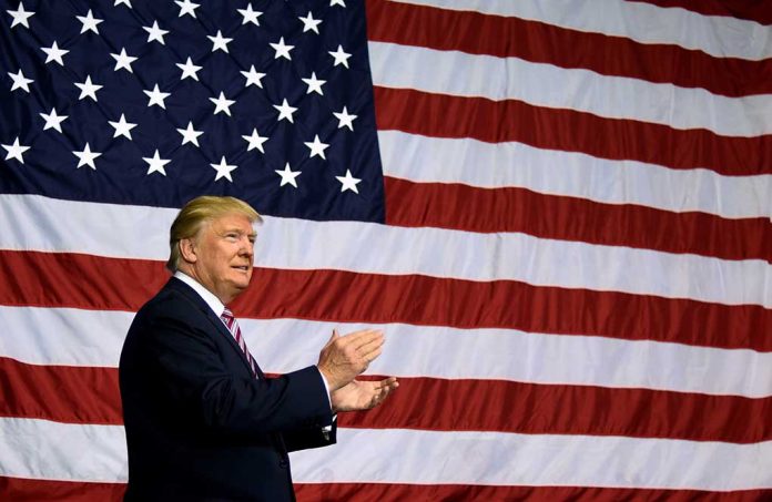 Donald Trump and the American Flag