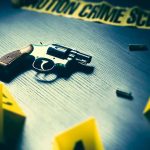 Gun and Crime Scene