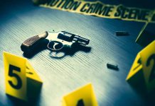 Gun and Crime Scene