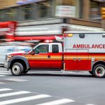 Ambulance on a Road