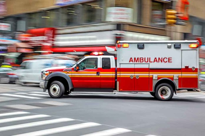 Ambulance on a Road