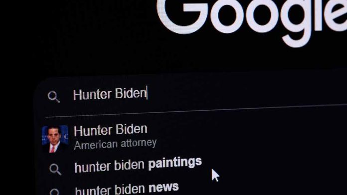 Hunter Biden searched on Google