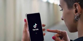 TikTok app on a screen