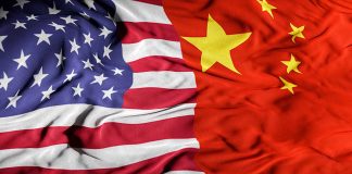 US and Chinese flags