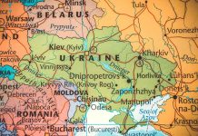 Ukraine on the map