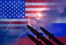US and Russian flags