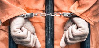 Handcuffed man