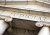Judicial written on marble