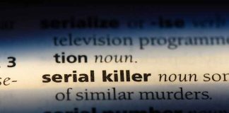 Dictionary entry for serial killer definition highlighted