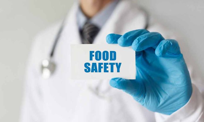741528079 featured image Doctor holding Food Safety card in gloved hand