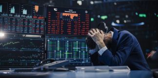 Trader stressed out by multiple declining stock charts