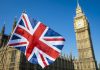 Union Jack flag with Big Ben in the background
