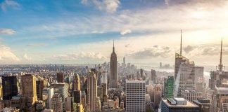 New York City skyline with Empire State Building