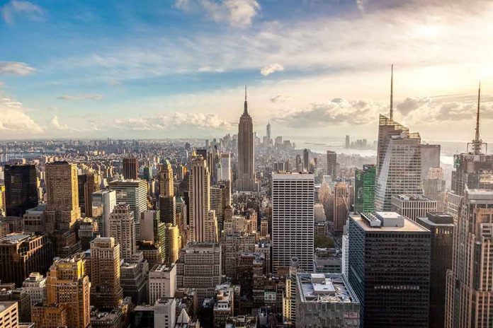 170076830 New York City skyline with Empire State Building
