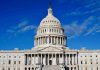 US Capitol Building against blue sky