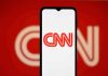 CNN logo on a phone screen