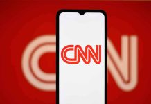 CNN logo on a phone screen