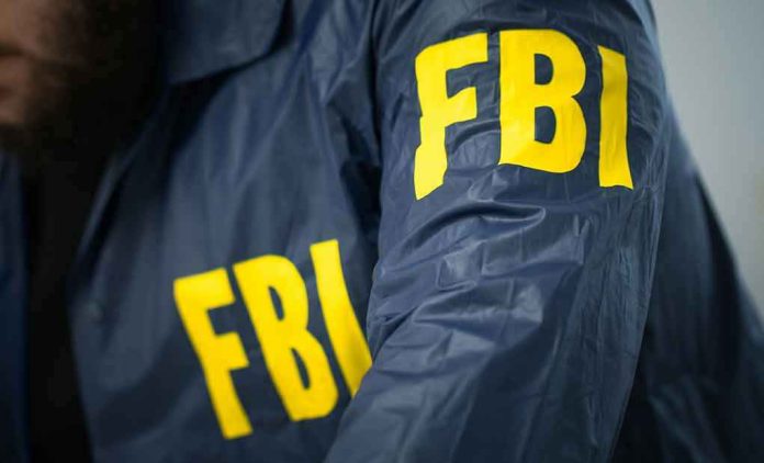 FBI jacket with yellow letters