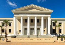 Title IX FURY: High Court Weighs In Exterior view of the Supreme Court of Florida with columns and palm trees