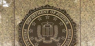 FBI seal on a marble wall