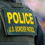 Pop Star Meltdown Over Trump ICE Video Police U.S. Border Patrol uniform close-up.