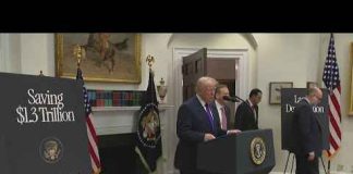 President trump announces 'largest deregulation effort in U.S.