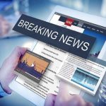 Leaked Documents Expose Tense Press War Breaking news on a digital tablet screen.