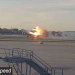 New airport surveillance video shows separation of UPS plane engine in UPS crash