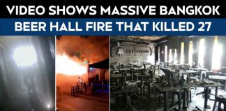 Bangkok Fire | On Camera: Video Shows Massive Bangkok Beer Hall Fire That Killed 27