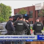 Bathroom Threat Triggers TERROR Sweep Suspect detained after stabbing, bomb threat at Torrance school