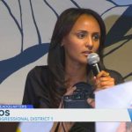 Melat Kiros speaks after ousting 15-term Rep. Diana DeGette in Colorado Congressional primary