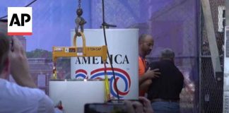 Time capsule is buried in Philadelphia with items from around the US