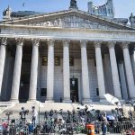 EXPOSED! They Interviewed THIS Clancy Juror and Missed THIS Reporters and photographers gathered outside a neoclassical courthouse