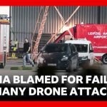 Russia blamed for failed drone attack on airport in Germany | BBC News