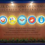 Missile Shortage Alarms Pentagon U.S. Department of Defense display wall with service seals