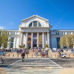 Smithsonian Drops ‘American History’ Neoclassical museum building with columns and busy entrance