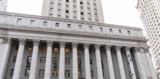 United States courthouse with grand neoclassical columns