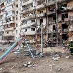 Aging Grid EXPLODES—Apartments Blown Open Damaged apartment building behind a playground slide