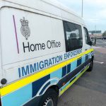 Asylum Seekers Told ‘Don’t Rape or Harass Women’ Immigration enforcement van parked on a street