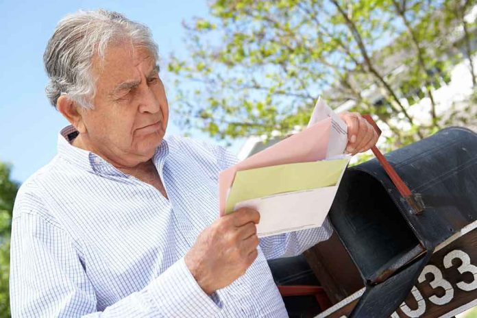 shutterstock_280064441 Older man checking mail at a rural mailbox