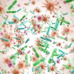 Bacteria Can Now Be Used To Finger Crime Scenes Colorful microscopic bacteria and viruses floating in space