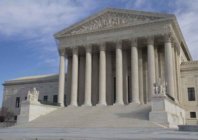 Supreme Court building with grand columns and steps