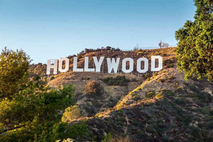 Hollywood Sign on a sunlit hillside